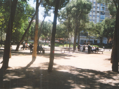 El Pinar personas reunidas en el parque